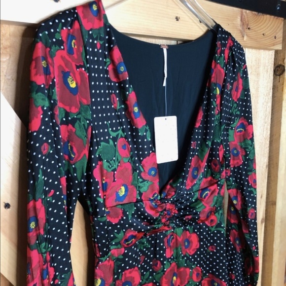 Free People NWT Morning Light Mini Dress Rose - Picture 3 of 7